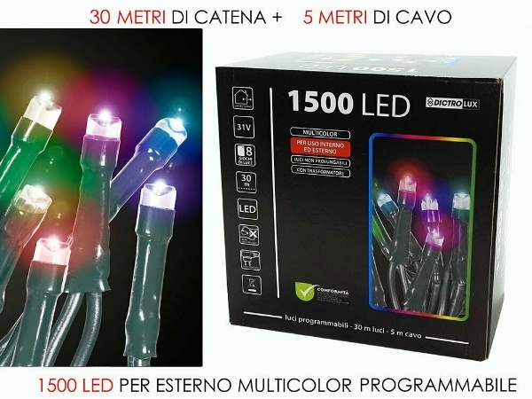 Immagine di 1500 LUCI LED MULTICOLOR X ESTER. PRO